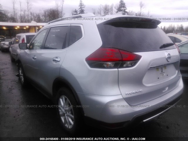 KNMAT2MV3JP549147 - 2018 NISSAN ROGUE S/SV SILVER photo 3