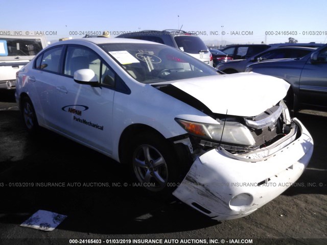 19XFB5F52CE001053 - 2012 HONDA CIVIC NATURAL GAS WHITE photo 1