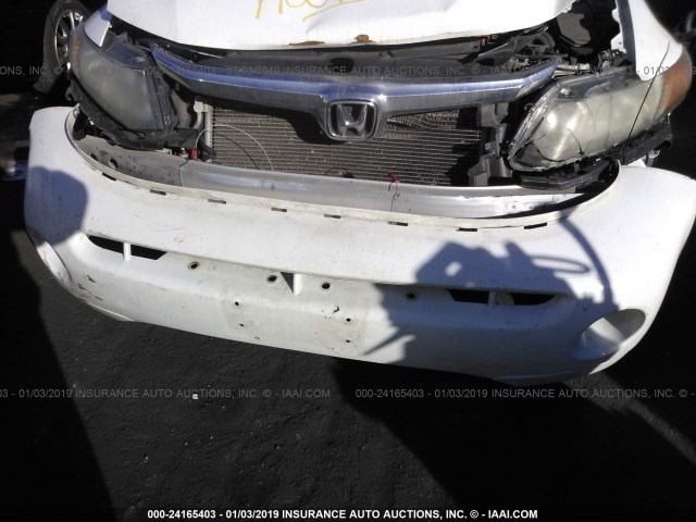 19XFB5F52CE001053 - 2012 HONDA CIVIC NATURAL GAS WHITE photo 6