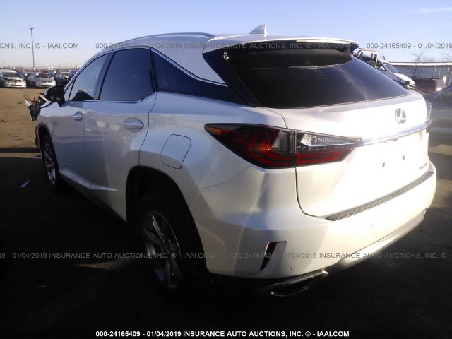 2T2BZMCA9JC165879 - 2018 LEXUS RX 350/BASE/F SPORT WHITE photo 3