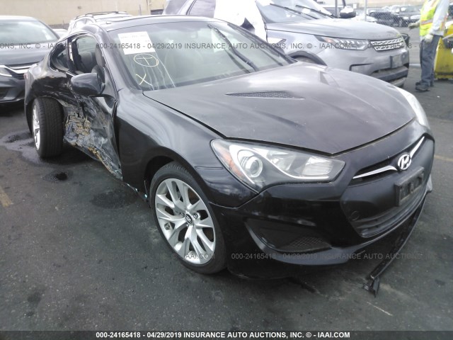 KMHHT6KD6DU082078 - 2013 HYUNDAI GENESIS COUPE 2.0T BLACK photo 1