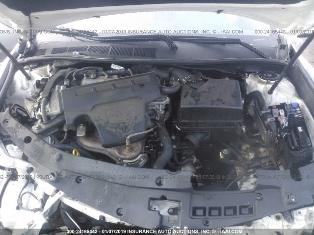 4T1BF1FK6CU539219 - 2012 TOYOTA CAMRY SE/LE/XLE 白色 照片 10