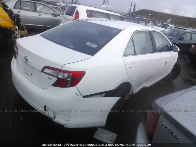 4T1BF1FK6CU539219 - 2012 TOYOTA CAMRY SE/LE/XLE 白色 照片 4