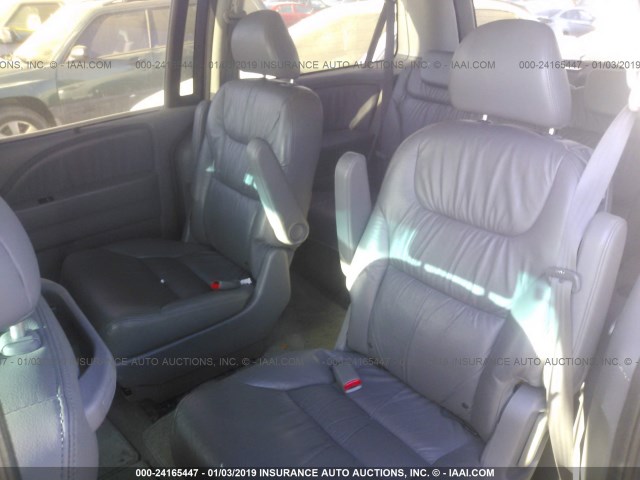 5FNRL38787B069001 - 2007 HONDA ODYSSEY EXL BLUE photo 8