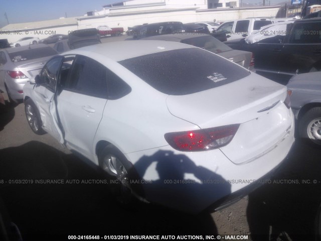 1C3CCCBB7FN715281 - 2015 CHRYSLER 200 WHITE photo 3