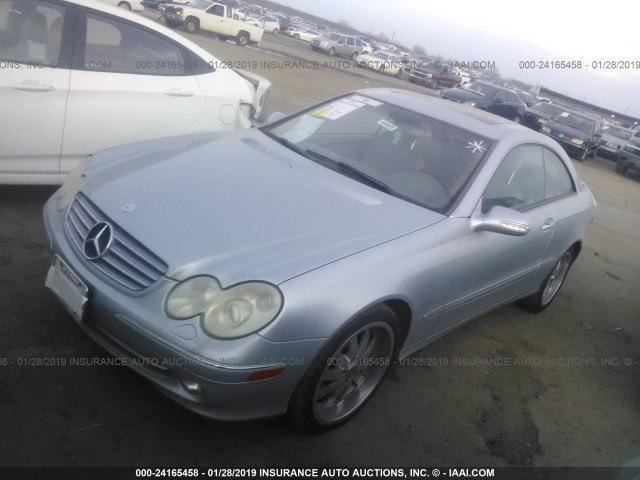 WDBTJ65J35F139038 - 2005 MERCEDES-BENZ CLK 320C SILVER photo 2