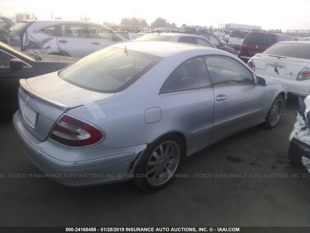 WDBTJ65J35F139038 - 2005 MERCEDES-BENZ CLK 320C SILVER photo 4