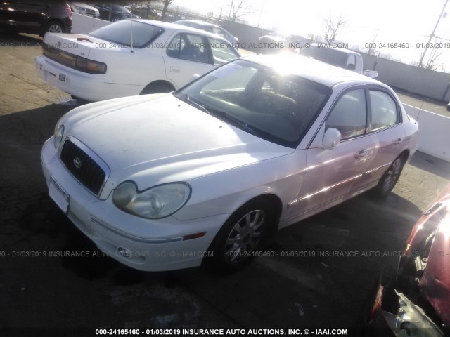 KMHWF35HX4A990949 - 2004 HYUNDAI SONATA GLS/LX WHITE photo 2