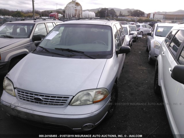 2FMZA51422BA82216 - 2002 FORD WINDSTAR LX SILVER photo 2