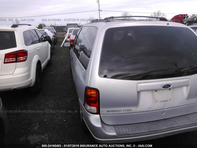 2FMZA51422BA82216 - 2002 FORD WINDSTAR LX SILVER photo 3