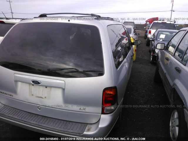 2FMZA51422BA82216 - 2002 FORD WINDSTAR LX SILVER photo 4