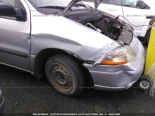 2FMZA51422BA82216 - 2002 FORD WINDSTAR LX SILVER photo 6