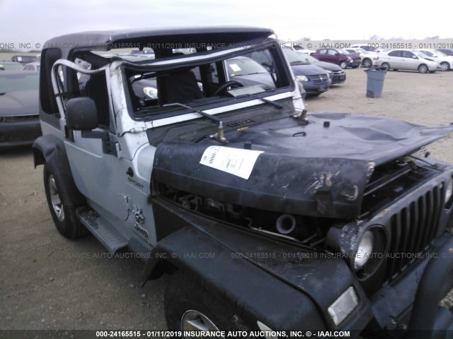 1J4FA49S03P350947 - 2003 JEEP WRANGLER / TJ SPORT SILVER photo 6