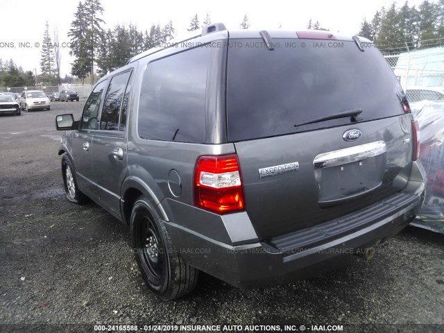 1FMJU2A56CEF58095 - 2012 FORD EXPEDITION LIMITED GRAY photo 3
