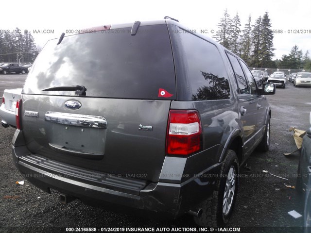 1FMJU2A56CEF58095 - 2012 FORD EXPEDITION LIMITED GRAY photo 4