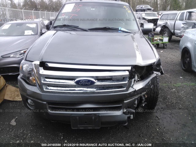 1FMJU2A56CEF58095 - 2012 FORD EXPEDITION LIMITED GRAY photo 6