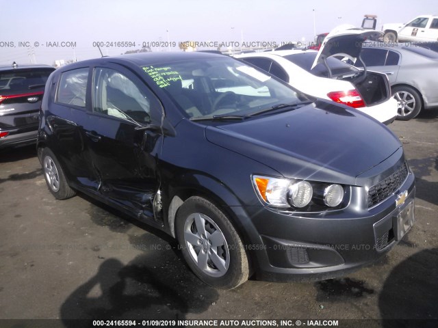 1G1JA6SG4G4164488 - 2016 CHEVROLET SONIC LS 灰色 照片 1