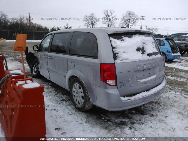 2C4RDGBG9GR402131 - 2016 DODGE GRAND CARAVAN SE GRAY photo 3