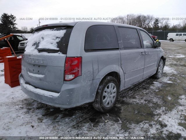 2C4RDGBG9GR402131 - 2016 DODGE GRAND CARAVAN SE GRAY photo 4