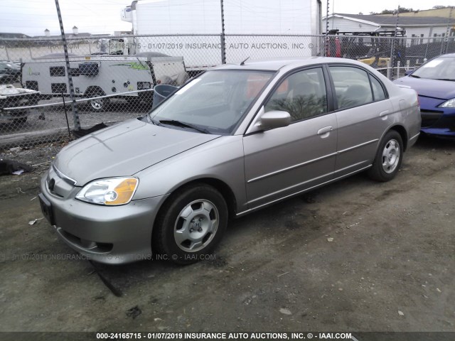 JHMES966X3S024944 - 2003 HONDA CIVIC HYBRID SILVER photo 2