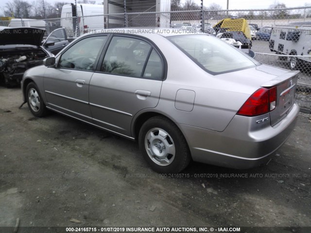 JHMES966X3S024944 - 2003 HONDA CIVIC HYBRID SILVER photo 3