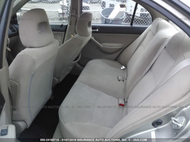 JHMES966X3S024944 - 2003 HONDA CIVIC HYBRID SILVER photo 8