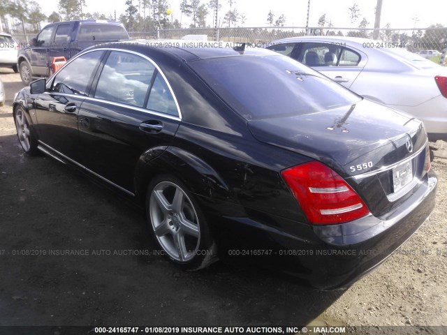 WDDNG7DB6CA423613 - 2012 MERCEDES-BENZ S 550 BLACK photo 3