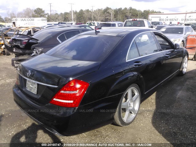 WDDNG7DB6CA423613 - 2012 MERCEDES-BENZ S 550 BLACK photo 4