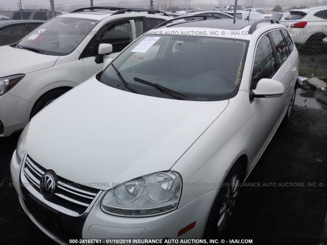 3VWTL71K89M301717 - 2009 VOLKSWAGEN JETTA TDI WHITE photo 2