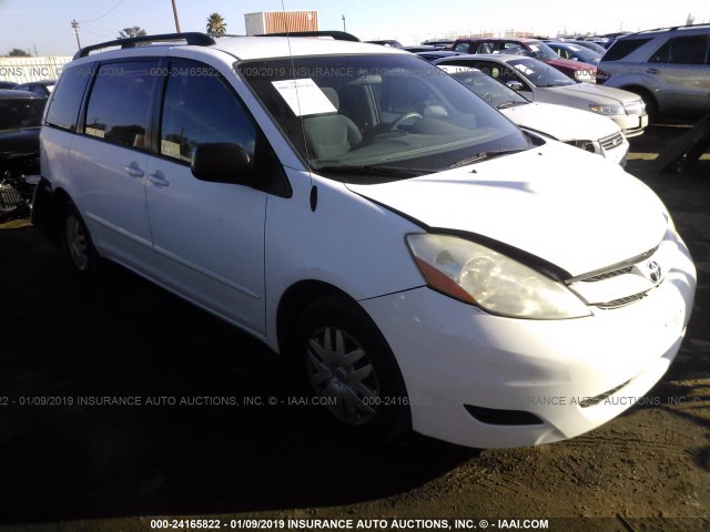 5TDZK23C77S073764 - 2007 TOYOTA SIENNA CE/LE WHITE photo 1