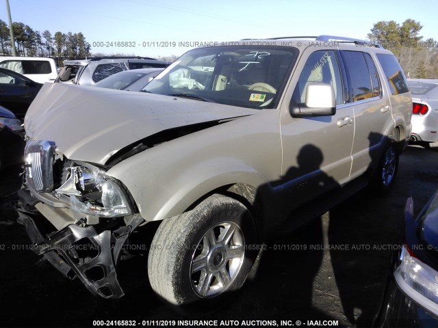 5LMEU68H85ZJ04030 - 2005 LINCOLN AVIATOR 棕色 照片 2