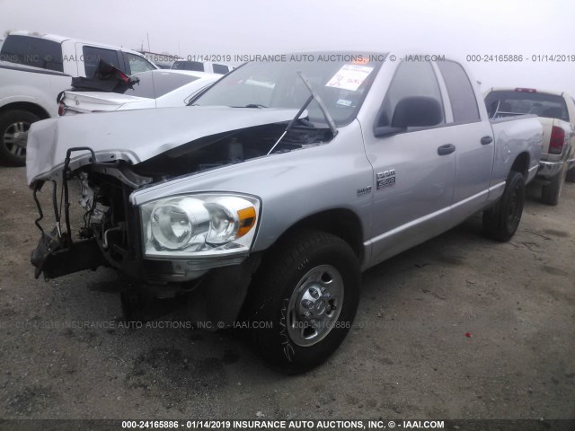 3D7KR28D17G744428 - 2007 DODGE RAM 2500 ST/SLT SILVER photo 2