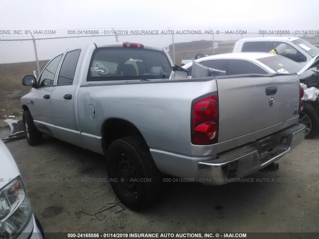 3D7KR28D17G744428 - 2007 DODGE RAM 2500 ST/SLT SILVER photo 3