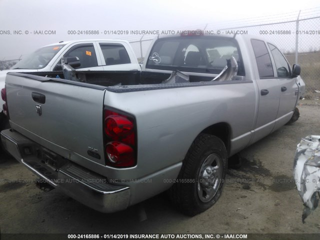 3D7KR28D17G744428 - 2007 DODGE RAM 2500 ST/SLT SILVER photo 4