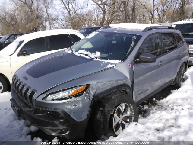 1C4PJMBS3GW326321 - 2016 JEEP CHEROKEE TRAILHAWK Gümüş foto 2