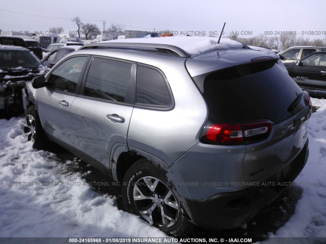 1C4PJMBS3GW326321 - 2016 JEEP CHEROKEE TRAILHAWK Gümüş foto 3