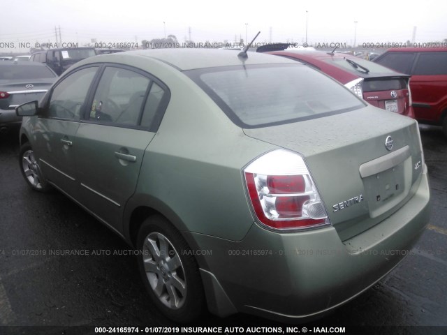 3N1AB61E77L660449 - 2007 NISSAN SENTRA 2.0/2.0S/2.0SL GREEN photo 3