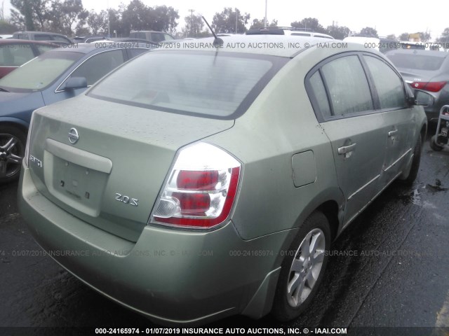 3N1AB61E77L660449 - 2007 NISSAN SENTRA 2.0/2.0S/2.0SL GREEN photo 4