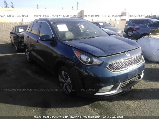 KNDCC3LC3J5132380 - 2018 KIA NIRO EX/GRAPHITE BLUE photo 1