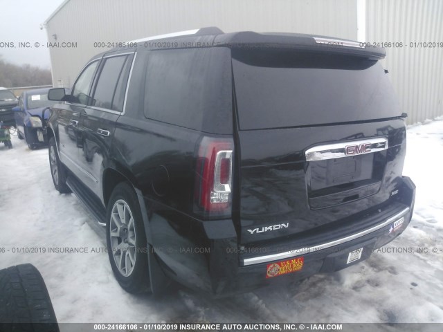 1GKS2CKJ0GR224129 - 2016 GMC YUKON DENALI BLACK photo 3