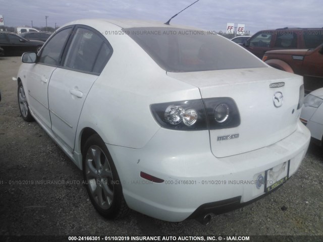 JM1BK323871624788 - 2007 MAZDA 3 S WHITE photo 3