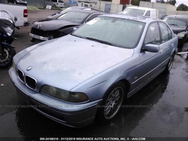 WBADT63422CK25416 - 2002 BMW 530 I AUTOMATIC Light Blue photo 2
