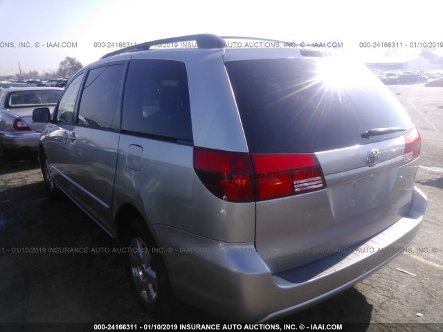 5TDZA23C14S108328 - 2004 TOYOTA SIENNA CE/LE SILVER photo 3