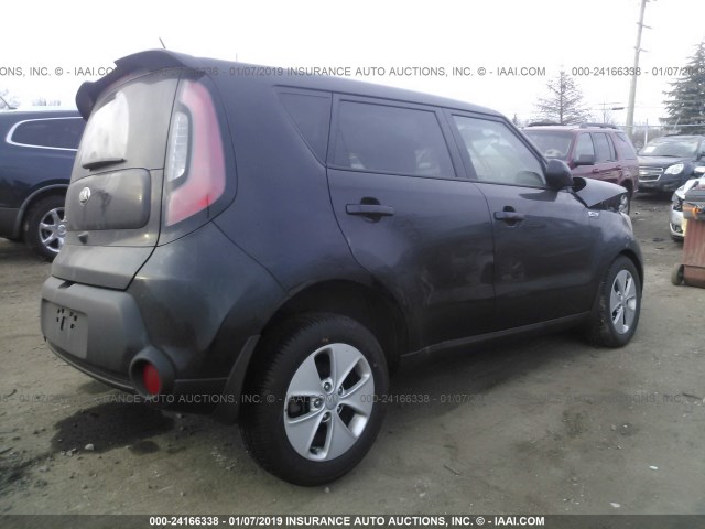 KNDJN2A28G7380112 - 2016 KIA SOUL BLACK photo 4