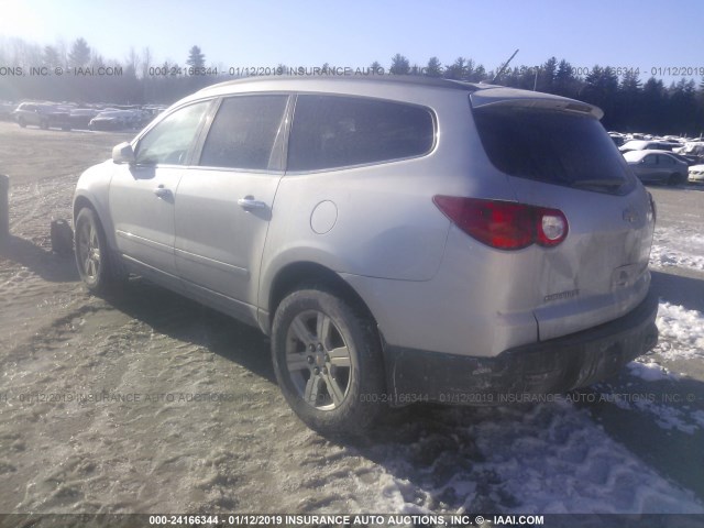 1GNLVFED0AS110976 - 2010 CHEVROLET TRAVERSE LT SILVER photo 3