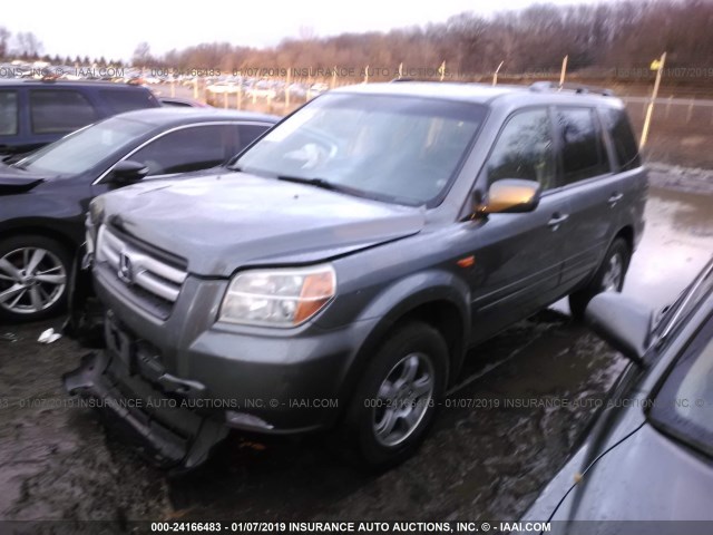 5FNYF18358B006640 - 2008 HONDA PILOT SE GRAY photo 2