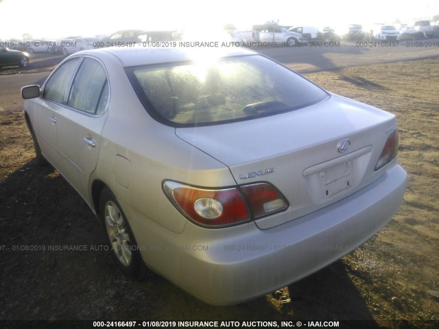 JTHBF30G236020613 - 2003 LEXUS ES 300 TAN photo 3