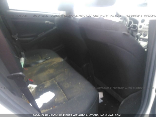 2T1KU4EE9BC568345 - 2011 TOYOTA COROLLA MATRIX  WHITE photo 8