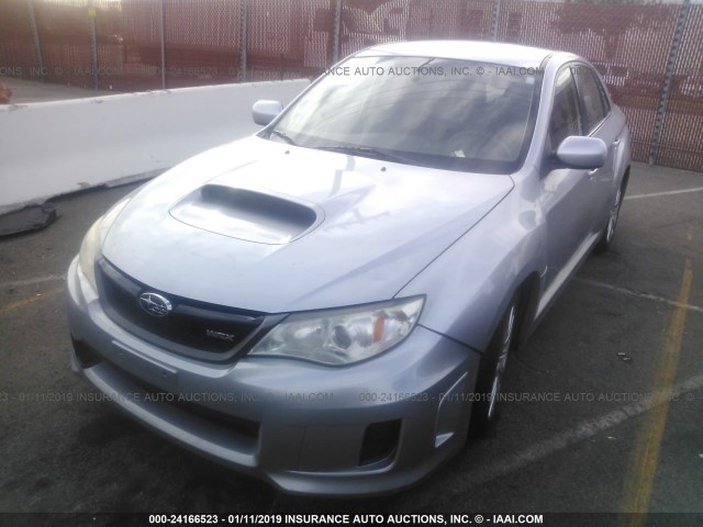 JF1GV7E64EG003848 - 2014 SUBARU IMPREZA WRX SILVER photo 2