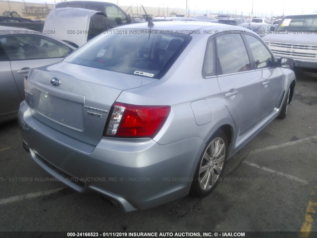 JF1GV7E64EG003848 - 2014 SUBARU IMPREZA WRX SILVER photo 4